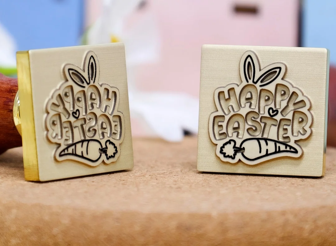 Fiber laser engraving on brass