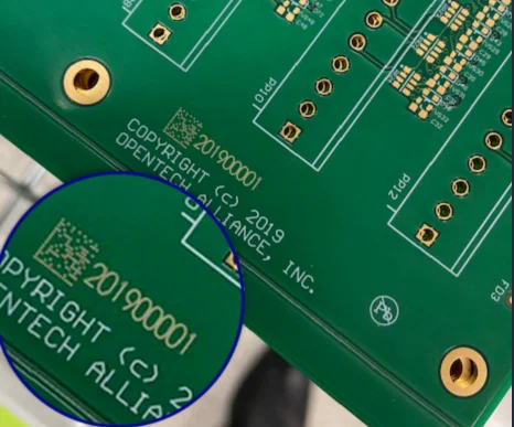 Industrial laser marking on metal parts