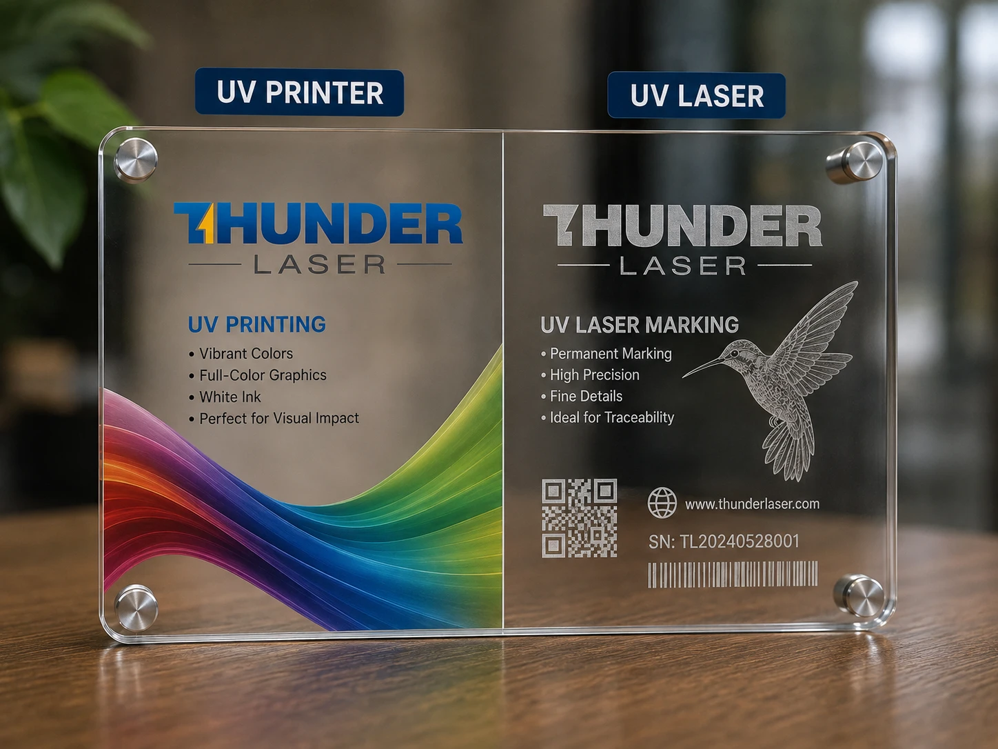 uv printing acrylic vs. uv laser marking acrylic uv printing acrylic vs. uv laser marking acrylic