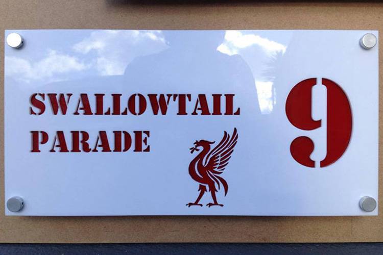 Laser cut custom signage and display project
