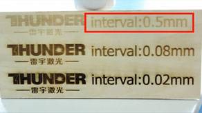 Laser marking interval sample