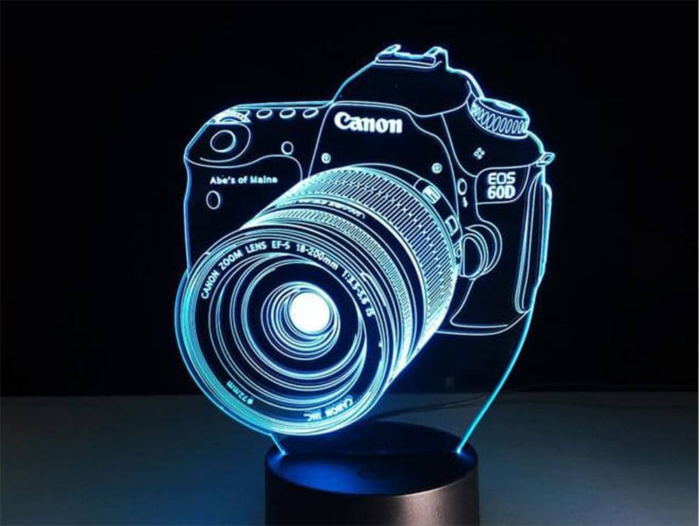 Laser engraving 3D acrylic model