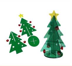 Laser cut acrylic Christmas tree decoration