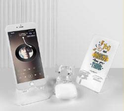 Laser cut acrylic phone holder sample