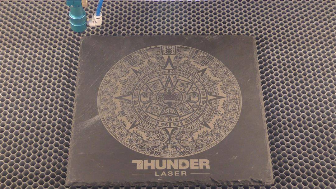 Slate Laser Engraving Laser engraving on a slate surface