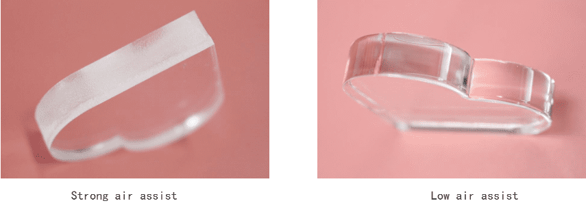 Laser cutting acrylic sample