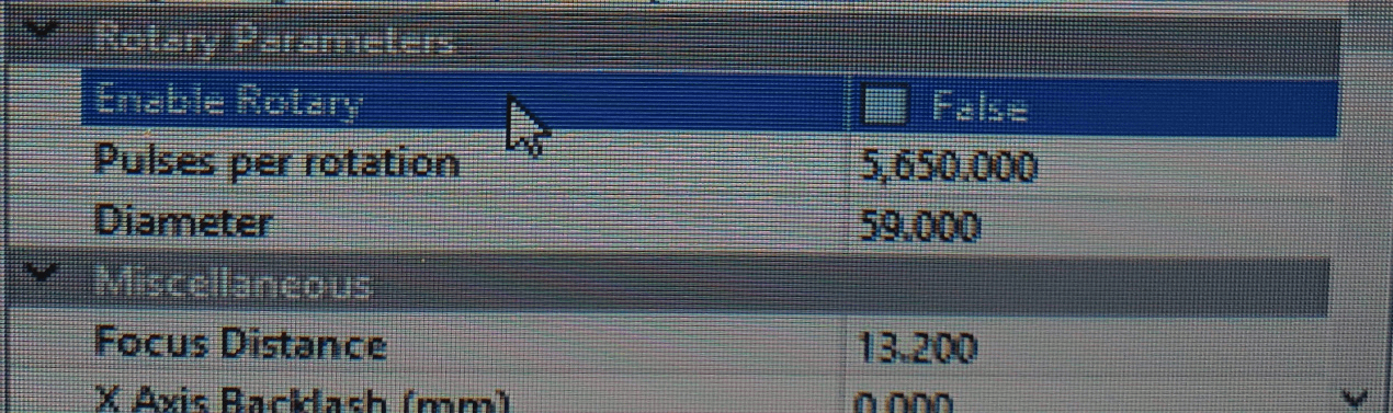 Enable rotary setting in LightBurn