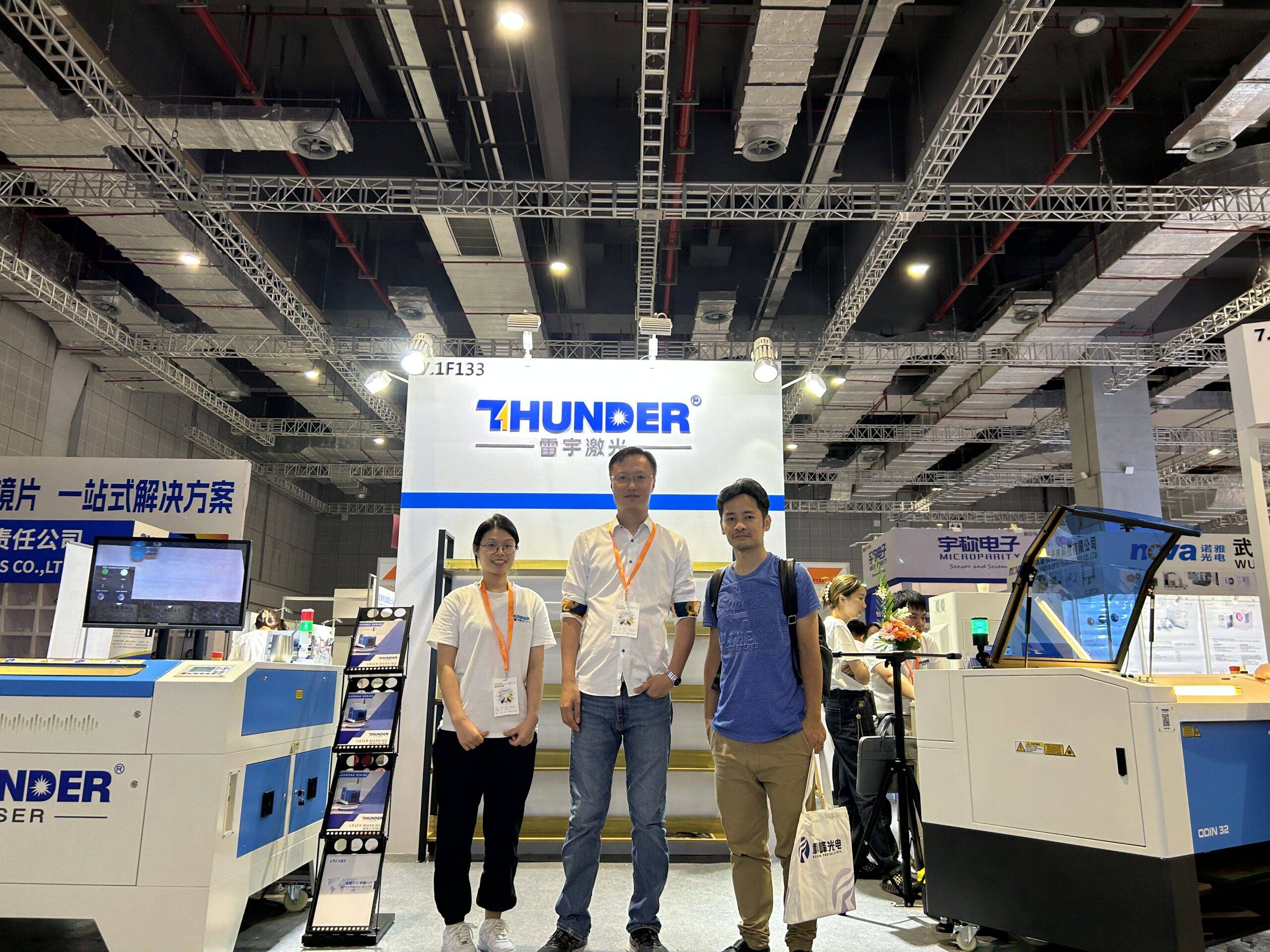 Malaysia agent David visiting Thunder Laser