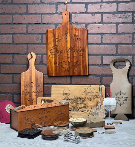 Customized laser-engraved wood cutting board