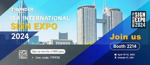 Thunder Laser USA at ISA International Sign Expo 2024