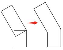 Drawing one bumblebee antenna with rotated rectangles