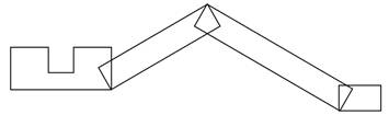 Drawing bumblebee leg segments with rotated rectangles