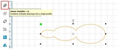 Merging bumblebee body ovals with the Union Tool
