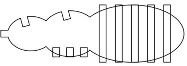 Drawing bumblebee abdomen stripes with Rectangular Array