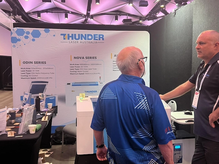 Thunder Bolt desktop laser machine at DATTA Brisbane