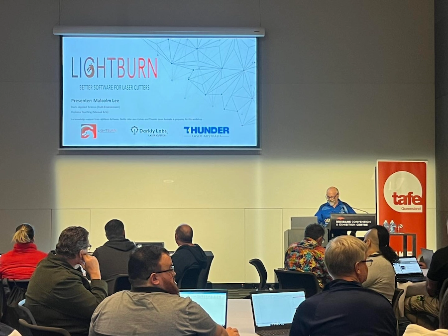 LightBurn software workshop at DATTA Brisbane