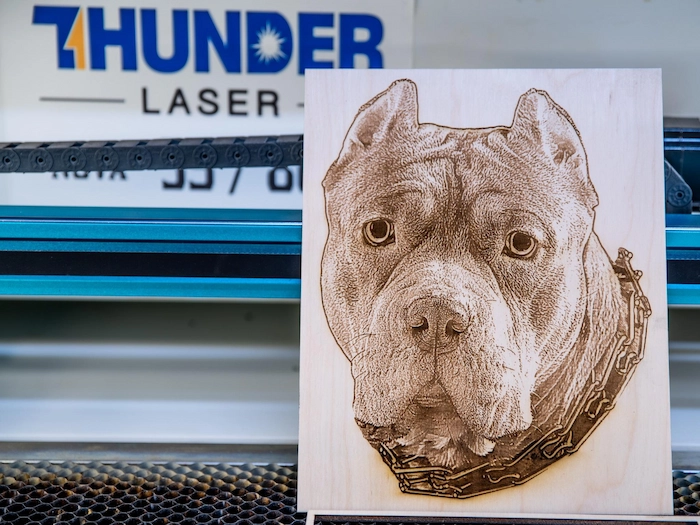 Using magnets to keep wood flat for laser engraving