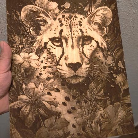 Alder wood for laser engraved photos