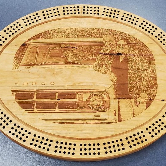 Cherry wood for laser engraved photos