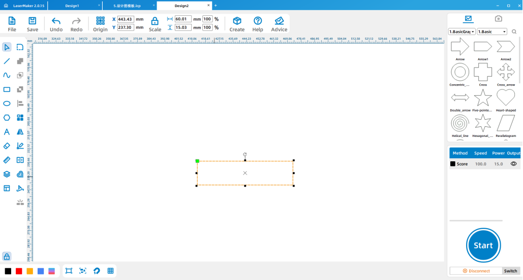Drawing the tail splicing rectangle for the airliner