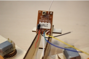 Attaching the remote control receiver board to the airliner tail