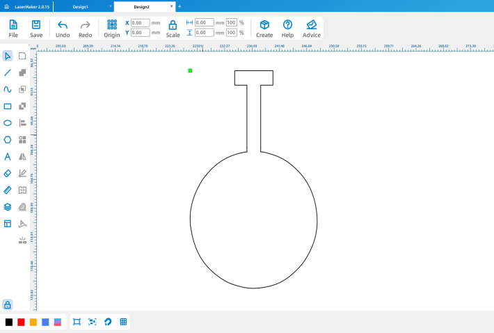 Adding a small rectangle to the LED holder design