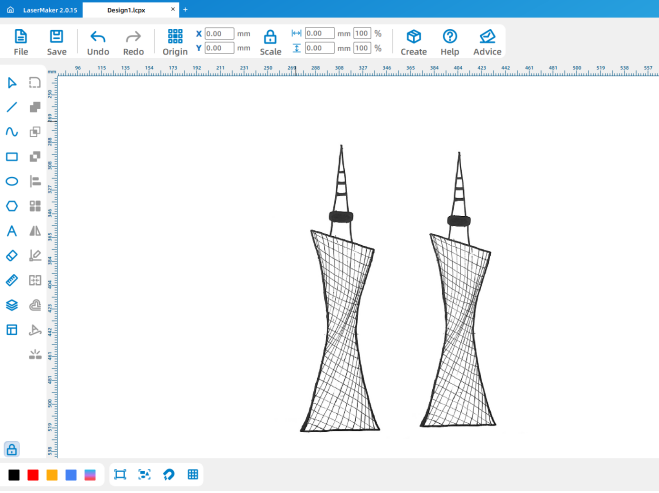 Duplicating Canton Tower and drawing slot rectangles