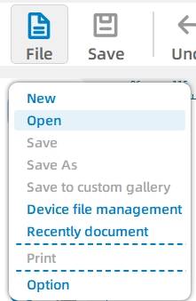 Open image material in LaserMaker for leaf carving