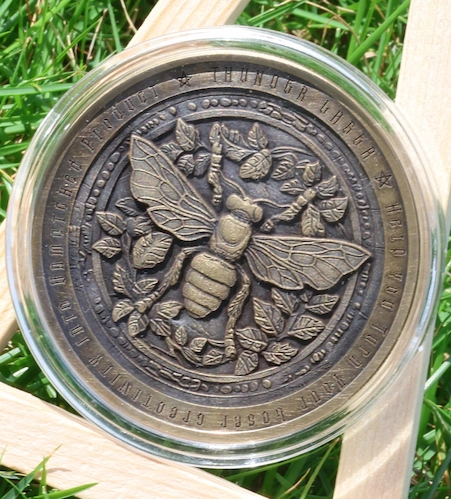 3D relief Brass Coin