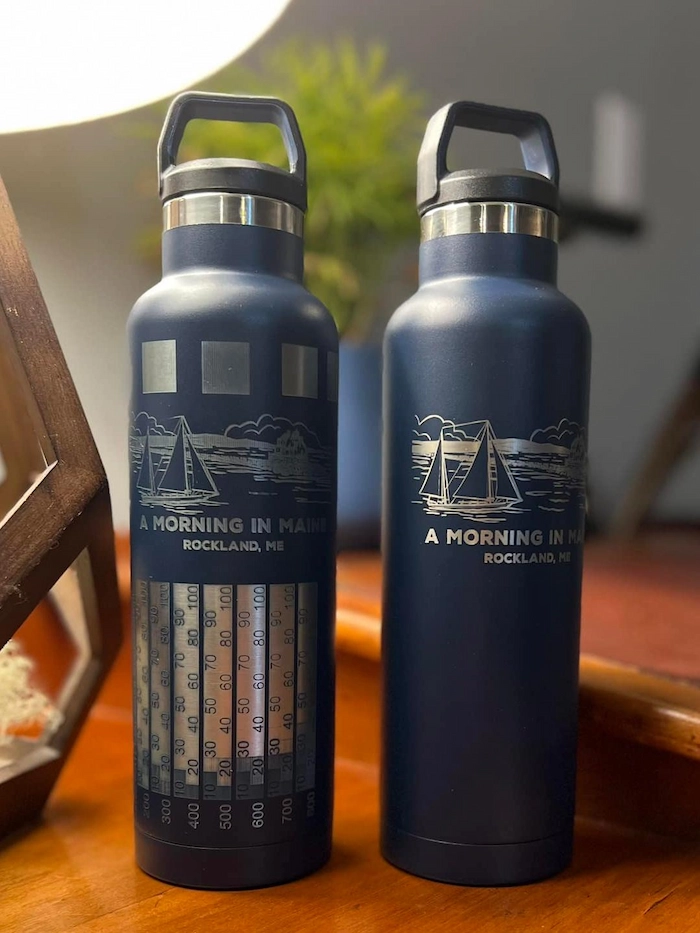 message or souvenir bottle laser engraving