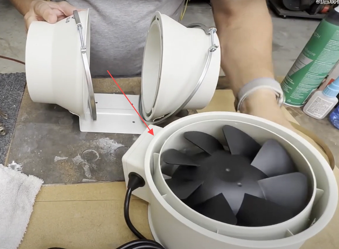 Remove the laser engraver exhaust fan core