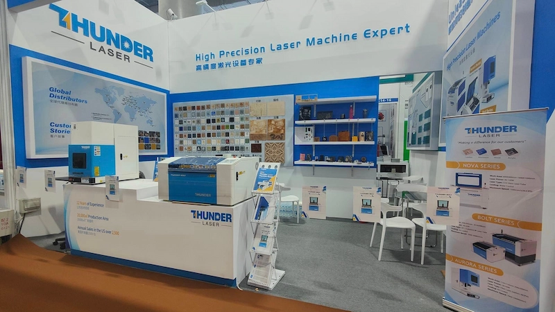 Thunder Laser booth at the 136th Canton Fair