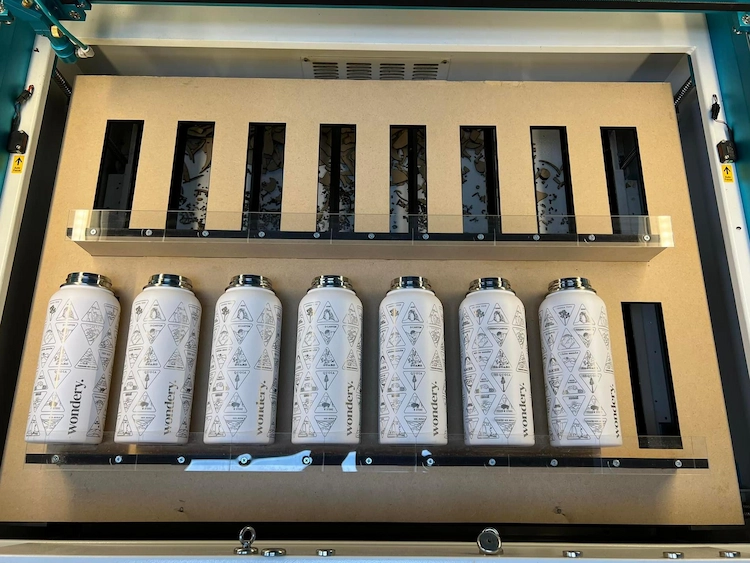 laser engraved bottle by mark brubaker