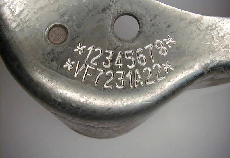 fiber laser marking metal identification