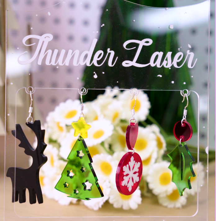 Laser Engraving Customized Earrings