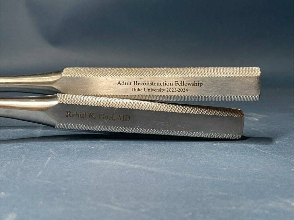 fiber laser marking surgical tools