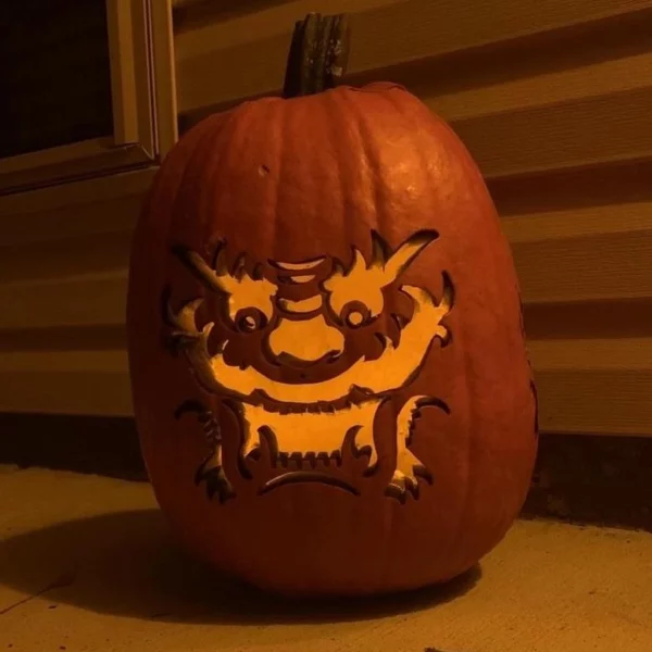 Laser cut pumpkin made with thunder laser machine