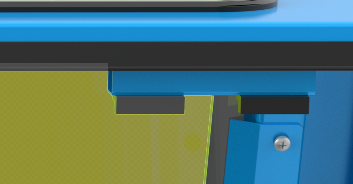 Two safety sensors on each door work together to keep you safe with Thunder Titan series