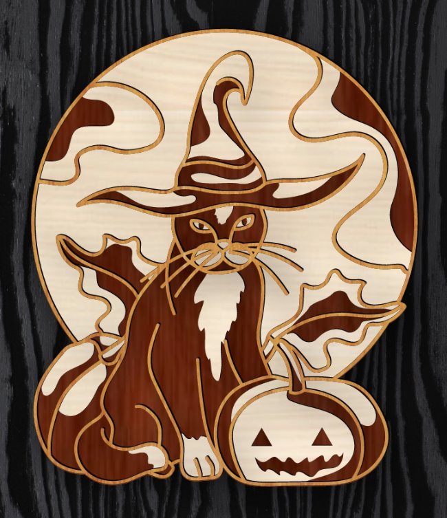 laser cut halloween wall decor