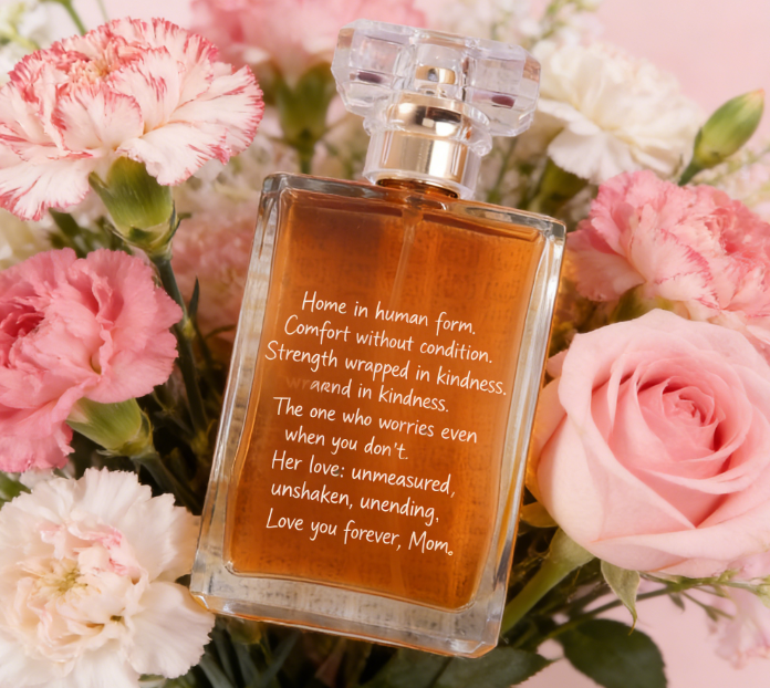 Laser engraved customized perfume