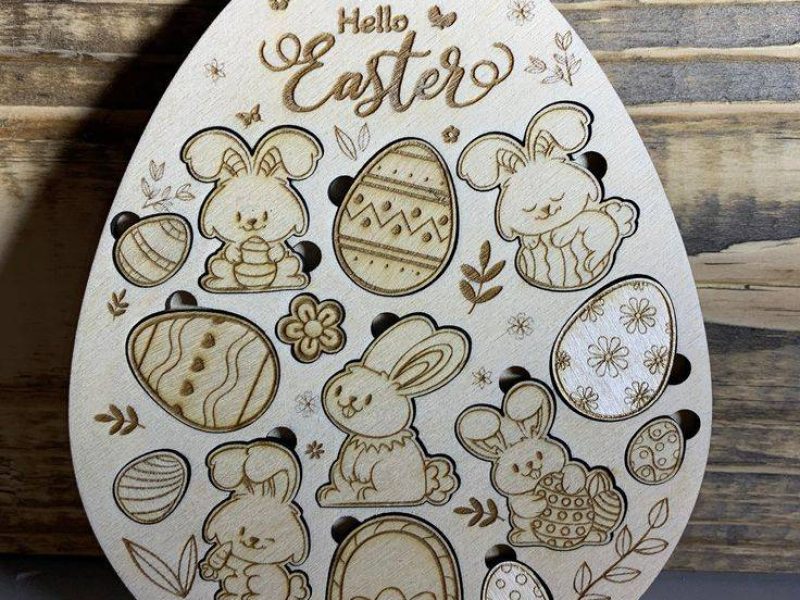 Easter Laser Cutting Puzzle