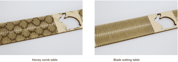 Bending structure laser cutting sample
