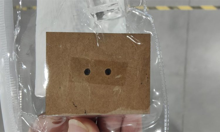 Laser beam dot test for CO2 glass laser tube quality