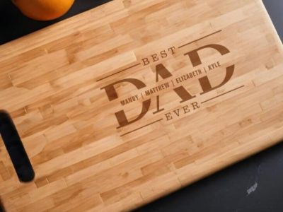 laser engraved cutting board