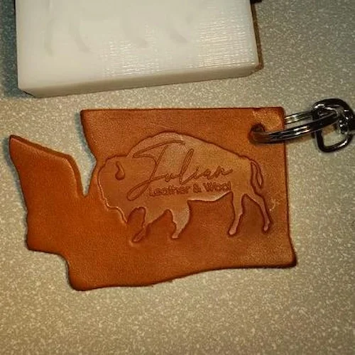 Leather material for laser engraving