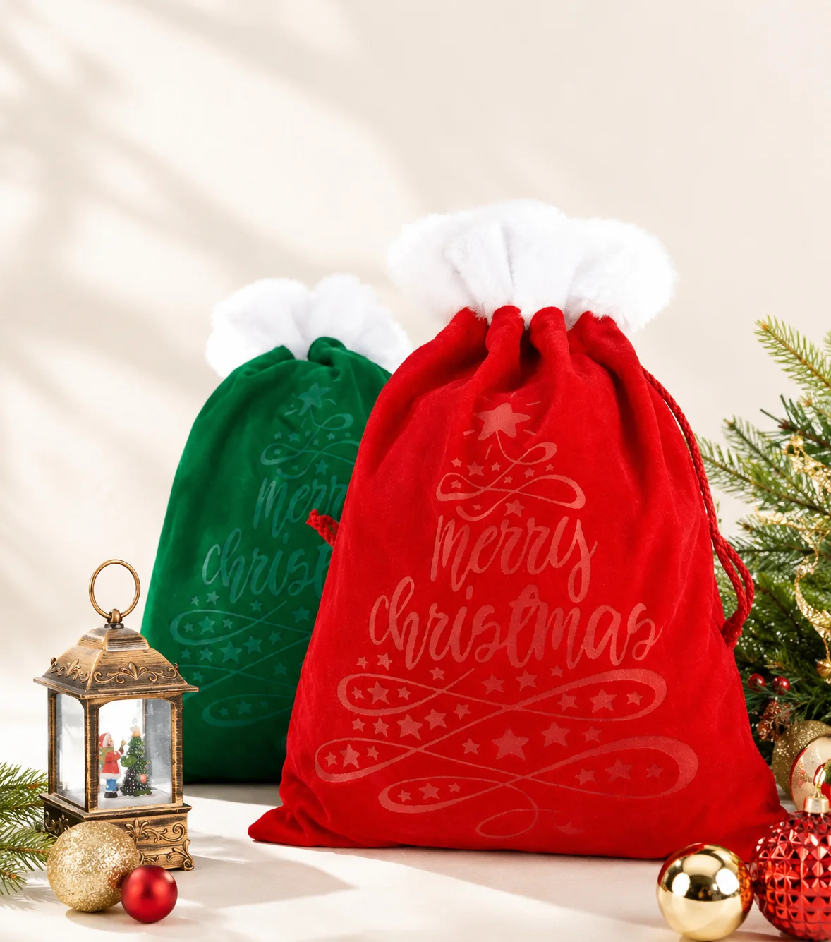 Velvet Christmas Gift Bag