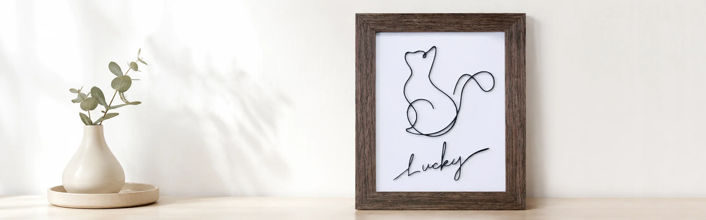 Acrylic Pet Outline Desk Decor