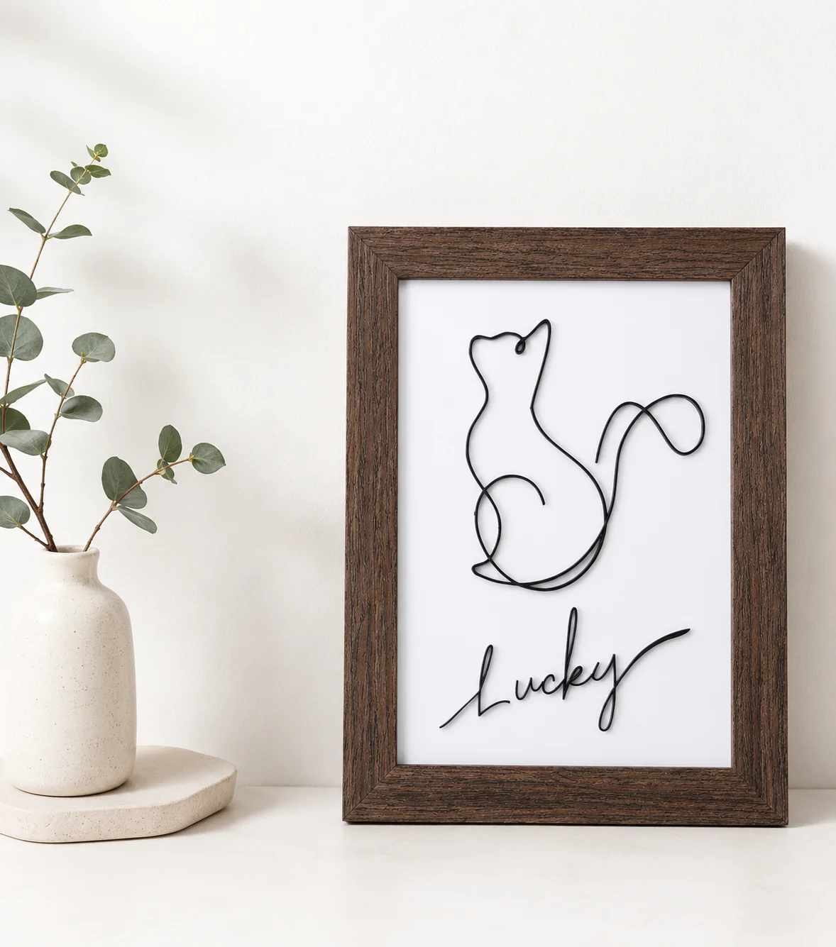 Acrylic Pet Outline Desk Decor