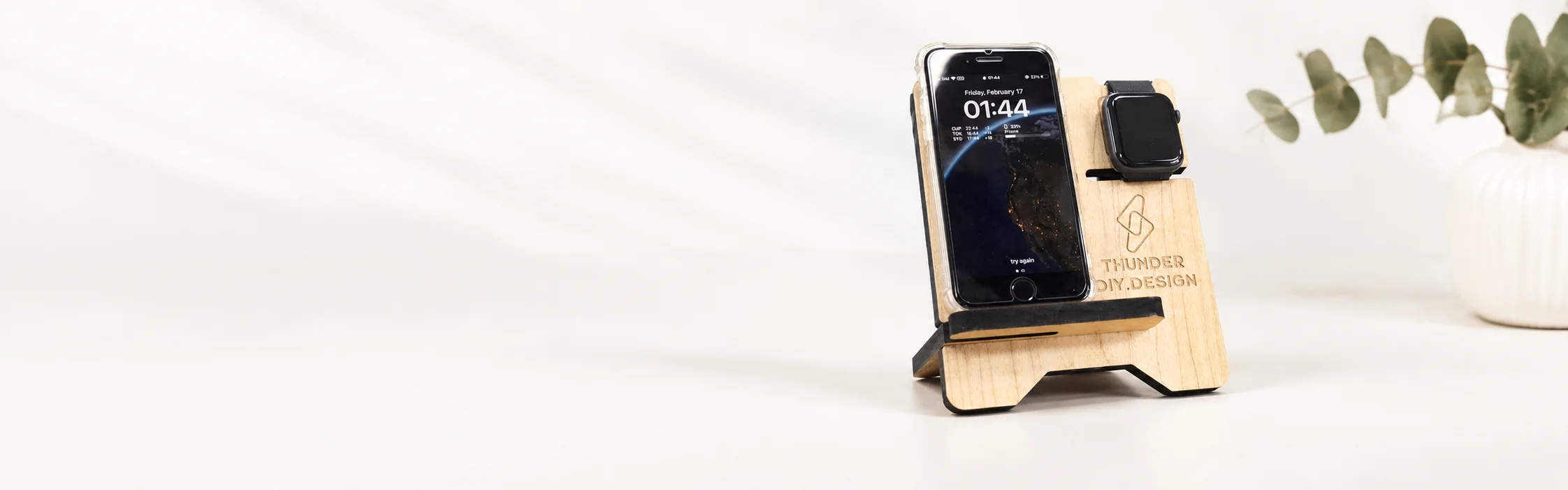 Phone and Watch Stand