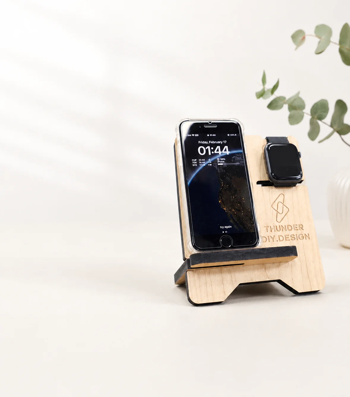 Phone and Watch Stand